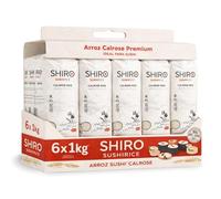Arroz para sushi, Misori Sushi Rice, arroz de grano medio redondo, Shiro Arroz de Calrose, Ideal para onigiri, Donburi, Platos Japoneses Diarios, Cocina Japonesa, Contiene 6 unidades de 1 Kg