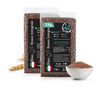 Arroz Rojo Integral Italiano - 2 kg (2 x 1 kg) - Rico en Fibra y Antioxidantes - Sin Gluten - Ideal para Ensaladas y Acompañamientos - Cultivado en Italia | 13 di Ilaria