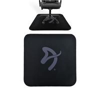 Arrozi - Tapete Zona Quattro de Microfibra para Silla de Juegos, tapete Antideslizante Que amortigua el Ruido para Silla de Oficina (Negro y Gris)