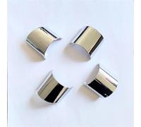 ARRPO Embellecedor de la Cubierta del Panel del Volante, Accesorios de Estilo de Coche de Fibra de Carbono Cromado ABS, for Ford, for Mondeo 2004 2005 2006 Fundas para Volante de Coche(Silver)