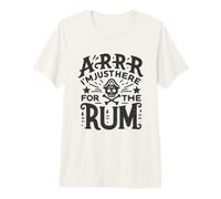 ARRR Estoy Aquí para El Ron! Pirata Divertido Camiseta Premium