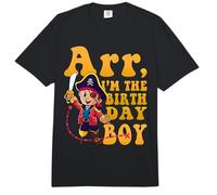 ARRR I'm The Birthday Boy Kids Pirate Party Toddler Boys Comfort Colors Adult Heavyweight T-Shirt