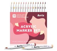 Arrtx Tonos Piel Rotuladores Acrílicos 30 Colores, No Tóxicos, Impermeable,Secado Rápido - Acrylic Markers para Retratos, Realistas, Inclusivos - Pintura sobre Vidrio, Lienzo, Cerámica, Rocas