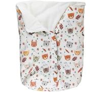 Arrullo o Saco para Capazo Universal Bebé - Cálido y Suave, Ideal para Invierno y Entretiempo, Compatible - Jané - Inglesina -Bugaboo -Maxi Cosi (Animales del Bosque, 0-18 Meses, Invierno)