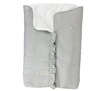 Arrullo o Saco para Capazo Universal Bebé - Cálido y Suave, Ideal para Invierno y Entretiempo, Compatible - Jané - Inglesina -Bugaboo -Maxi Cosi (Waffle Gris, 0-18 Meses, Entretiempo)