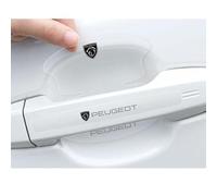 ARRYEDCN 8 Piezas Manija de Puerta de Coche Pegatina, para Peugeot 107 207 407 408 206 306 307 308 406 806 3008 Película de Protección Antiarañazos Manija de Puerta de Coche,A
