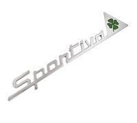 ARRYEDCN Calcomanía Emblema Insignia, para Alfa Romeo Sportiva 4C 8C 166 Giulietta Spider Coche Emblema Insignia Pegatina 3D Letras Adhesivo Car Badge Calcomanía Estilo,B