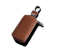 ARRYEDCN Funda Llaves Coche Carcasa Llave, para BMW X5 F15 X6 F16 G30 7er G11 X1 F48 F39 Clave del Coche Titular de la Caja Cartera Llavero de Cremallera, Organizador Llaves,Brown