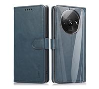 ARRYNN Funda Xiaomi Redmi A3 4G (6.71") con Cristal Templado Protector de Pantalla,Premium PU Funda de Cuero Cover - Azul