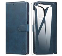 ARRYNN Funda Xiaomi Redmi A5 4G (6.88") con Cristal Templado Protector de Pantalla,Premium PU Funda de Cuero Cover - Azul