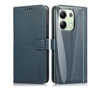 ARRYNN Funda Xiaomi Redmi Note 13 4G (6.67") con Cristal Templado Protector de Pantalla,Premium PU Funda de Cuero Cover - Azul