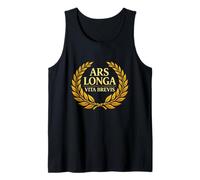Ars Longa Vita Brevis Filosofía Latina Laurel Camiseta sin Mangas