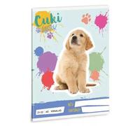 Ars Una: Cuaderno pautado con diseño de Golden Retriever - Desde 4.º grado, A5