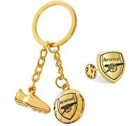Arsenal F.C. Juego de regalo de llavero y insignia, equipo de seguidores, regalos de fútbol