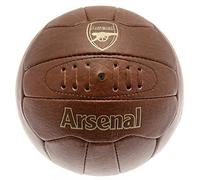 Arsenal FC - Balón de fútbol de Piel sintética, tamaño 5, Color marrón