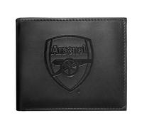 Arsenal FC - Cartera Oficial con el Escudo Grabado - Negro