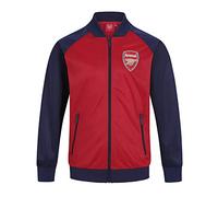 Arsenal FC - Chaqueta de entrenamiento oficial - Para niño - Estilo retro - Rojo/azul marino - 10-11 años