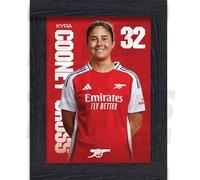 Arsenal FC Cooney-Cross 24/25 Headshot Póster enmarcado A4