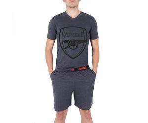 Arsenal FC - Pijama Corto para Hombre - Producto Oficial - Gris - XL