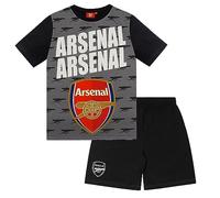 Arsenal FC - Pijama corto para niños (10-11 años), color negro