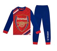 Arsenal FC - Pijama largo para niños por sublimación para niños, regalo oficial de fútbol, Rojo Azul Marino, 11-12 años