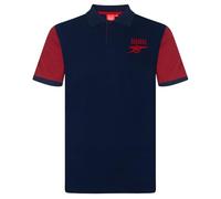 Arsenal FC - Polo Oficial para Hombre - con el Escudo del Club - Azul Marino - Mangas en Contraste - 3XL