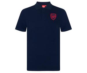 Arsenal FC - Polo Oficial para Hombre - con el Escudo del Club - Azul Marino - Small