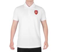 Arsenal FC - Polo Oficial para Hombre - con el Escudo del Club - Blanco - XL