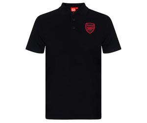 Arsenal FC - Polo Oficial para Hombre - con el Escudo del Club - Negro - Medium