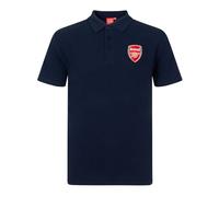Arsenal FC - Polo Oficial para niño - con el Escudo del Club - Rojo - Azul Marino - 10-11 años