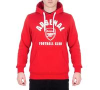 Arsenal FC - Sudadera Oficial con Capucha para Hombre - con el Escudo del Club - Forro Polar - Azul - Rojo - S