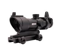 Arsenic Argon AS30F Visor Red Dot 1x Estilo ACOG, Negro, Aluminio, 30mm, Retícula Roja y Verde Ajustable, Montaje Picatinny, 15cm, para Airsoft