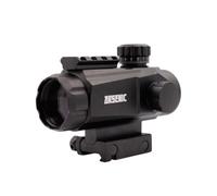 Arsenic Argon AS35MR Visor Red Dot 1x, Retícula Múltiple Rojo y Verde, Aluminio Negro, 30mm, Montaje Picatinny, 14cm, para Airsoft