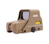 Arsenic Visor Holográfico Red Dot Argon AS551, Tan, Retícula Cruz Roja y Verde, Montaje Picatinny, 1x Aumento, 137mm x 50mm x 61mm, para Airsoft