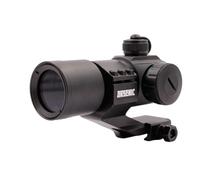 Arsenic Visor Red Dot 1x30mm, Aluminio Negro, Retícula Iluminada Roja/Verde, Soporte Elevado Picatinny, AS30M2, para Airsoft