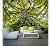 Arsey Tapiz de pared con árbol grande, cielo, verde, para colgar en la pared, paisaje natural, tapices estéticos, para sala de estar y dormitorio, 230 x 180 cm