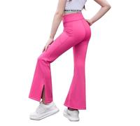Arshiner Niña Pantalón Acampanado Cintura en V Niños Pantalones Campana Cómodo Suave Legging con Abertura Campañas Casual Flared Pant Moda Yoga Pantalones para Niña 13-14 años