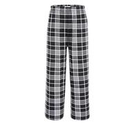 Arshiner Pantalón de Pijama Largo para Niño con Cheque de Cuadros Cintura Elástica de Ocio con 2 Bolsillos Pantalón de Pijam para Niño y Niña 5-15 Años