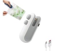 Arshipscho Ultimate Home Sealing Machine, Easilyous Vacuum Sealer, Ampltulastd Bag, Sealer 2 in 1 USB-C Portable Resealer for Food Storage, For Lasting Freshness (White)