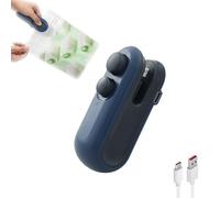 Arshipscho Ultimate Home Sealing Machine, Easilyous Vacuum Sealer, Ampltulastd Bag, Sealer 2 in 1 USB-C Portable Resealer for Food Storage, For Lasting Freshness (Blue)