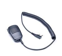 ARSMI Micrófono de Altavoz Adecuado for Wouxun KG-UVD1P KG-UV8D KG-UV6D Ajuste, etc. Fit for Baofeng Fit for Kenwood SMO-001 micrófono walkie-Talkie (Color : Black)