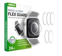 Arsolo Flex Guard - Protector de espalda para Apple Watch (40/41 mm), evita erupciones, dermatitis de contacto, película suave, protector de sensor, cubierta trasera para iWatch de 40 mm / 41 mm,