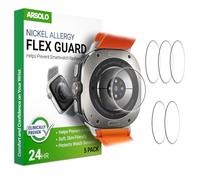 Arsolo Protector de espalda contra alergias al metal de níquel para Samsung Galaxy Watch Ultra (2025/2024), evita erupciones, dermatitis de contacto, película suave, protector de sensor, cubierta