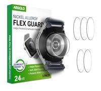 Arsolo Protector de espalda de níquel metálico para Samsung Galaxy Watch 8/7/6/5/4/3/Active2 [40/41/44/45 mm], Classic 8, 6, 5 Pro, Classic 4, evita erupciones, dermatitis de contacto, protector de