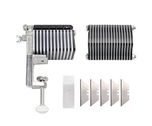 Arsor Cortador de Encaje de Mesa de Cuero, Pelacables de Cuero Máquina Cortadora de Correa de Cuero Cortador de Flecos Cortador de Encaje de Cuero Herramienta de Corte de Cinturón con Flecos