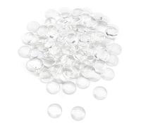 ARSUK Guijarros de Vidrio Transparentes 80 Uds (455 g, 17-20 mm) Piedras Decorativas para Jarrones, Acuarios, Centros de Mesa, Manualidades, Jardines, Decoración Interior y Exterior