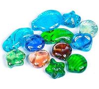 ARSUK Guijarros Decorativos, Decostones, Ronda Perlas, Accesorios y Objetos de decoración (12 Piedras de Cristal de Arte)