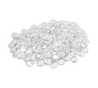 ARSUK Piedras Decorativas de Cristal Transparentes 80 Uds (455 g, 17-20 mm) Guijarros de Vidrio para Acuarios, Jarrones, Centros de Mesa, Manualidades, Jardines, Decoración Interior y Exterior