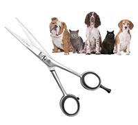 ARSUK Tijeras de aseo para perros rectas de 7 pulgadas, tijeras de corte de pelo de mascotas, acero inoxidable