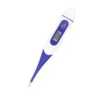 ARSUMED. KFT-03 -Termómetro Digital de Punta Flexible - Lectura Rápida LCD, Alarma de Fiebre, Alta Precisión ±0,1°C, Impermeable IPX6 - Termómetro Médico para Axila, Oral y Rectal